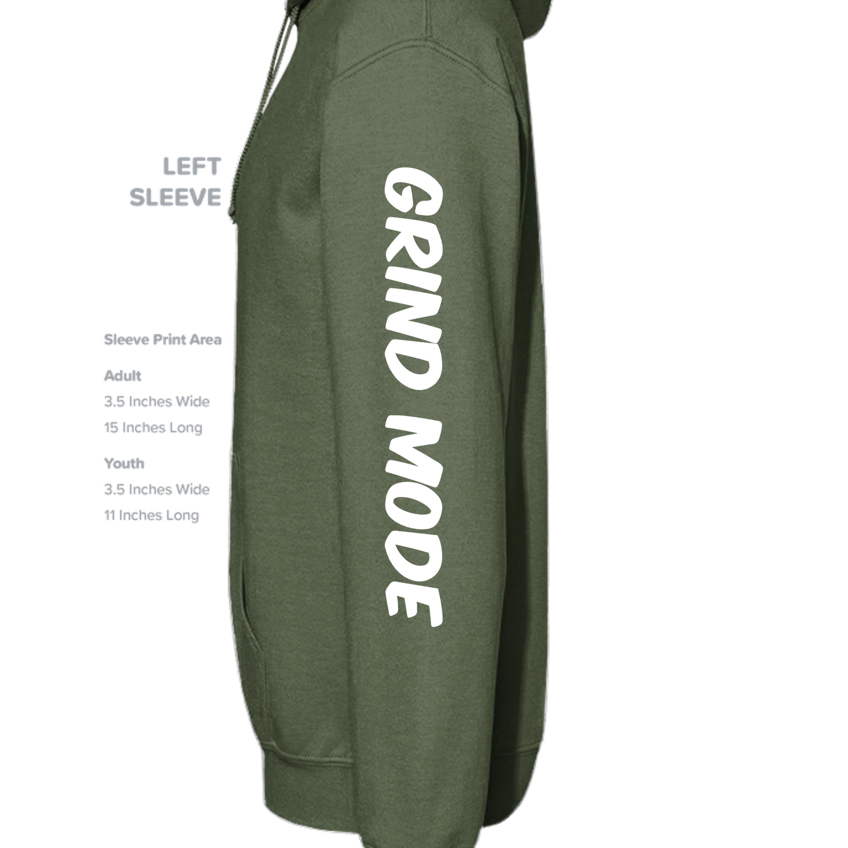 MILITARY GREEN - G185 - SLEEVE_LEFT